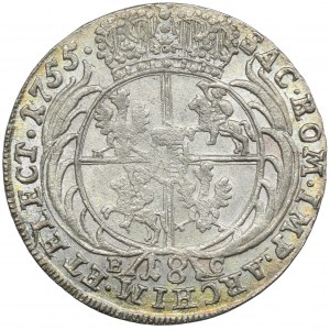 Augustus III of Poland, 18 Groschen Leipzig 1755 EC