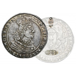 John II Casimir, Thaler Danzig 1649 GR - RARE, PR: