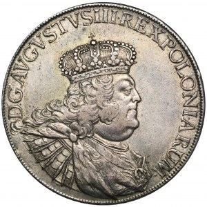 Augustus III of Poland, Thaler Leipzig 1755 EDC