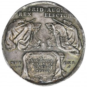 August II the Strong, Thaler Dresden 1711