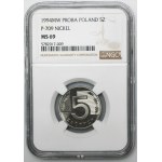 PRÓBA NIKIEL, 5 złotych 1994 - NGC MS69