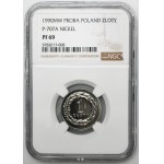 PRÓBA NIKIEL, 1 złoty 1990 - NGC PF69