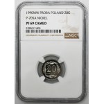 PRÓBA NIKIEL, 20 groszy 1990 - NGC PF69 CAMEO