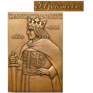 Plaque Wladislaw Warnenczyk 1927 - signed Aumiller