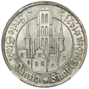 Free City of Danzig, 5 gulden 1923 - NGC MS63