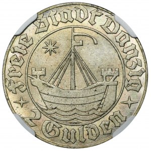 Wolne Miasto Gdańsk, 2 guldeny 1932 Koga - NGC MS63