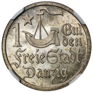 Freie Stadt Danzig, 1 Gulden 1923 - NGC MS65 - SCHÖN