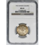 Wolne Miasto Gdańsk, 1 gulden 1923 - NGC MS65 - PIĘKNY