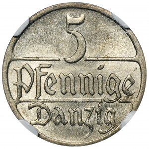 Freie Stadt Danzig, 5 Fenig 1928 - NGC MS64