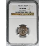 Free City of Danzig, 2 pfennig 1926 - NGC MS64 BN