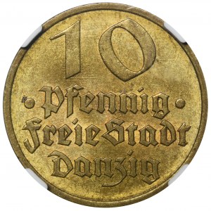 Free City of Danzig, 10 pfennig 1932 - NGC MS65