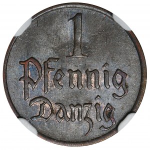 Free city of Danzig, 1 pfennig 1926 - NGC MS64 BN