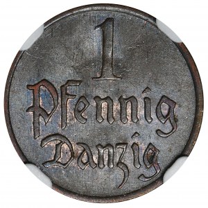 Freie Stadt Danzig, 1 Fenig 1926 - NGC MS64 BN
