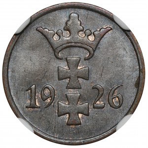 Freie Stadt Danzig, 1 Fenig 1926 - NGC MS64 BN