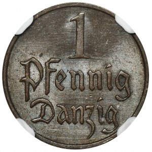 Freie Stadt Danzig, 1 Fenig 1930 - NGC MS65 BN