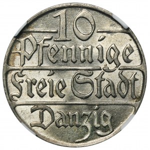 Freie Stadt Danzig, 10 Fenig 1923 - NGC MS63