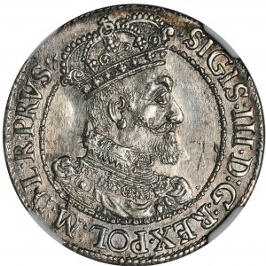 Sigismund III Vasa, Ort Gdansk 1617 - NGC MS62 - SCHÖN