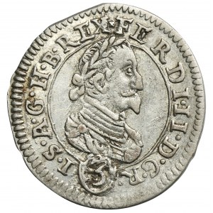 Austria, Ferdinand II, 3 Kreuzer Graz 1625 - STYRIA