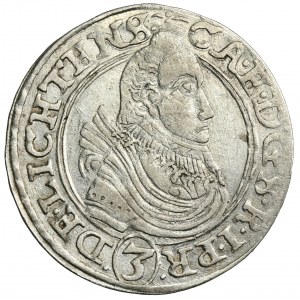 Schlesien, Fürstentum Opava, Karl Eusebius, 3 Krajcary Opava 1629 MW