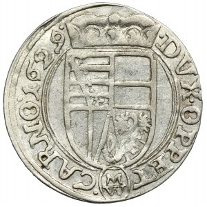 Silesia, Duchy of Troppau, Karl Eusebius, 3 Kreuzer Troppau 1629 MW