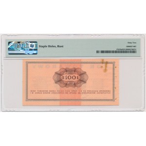 Pewex, 100 dolarów 1969 - WZÓR - Ek 0000000 - PMG 62 NET