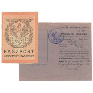 Kit, 1929 passport and border pass