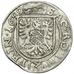 Silesia, Duchy of Sagan, Albrecht von Wallenstein, 3 Kreuzer Jičín 1629 - RARE