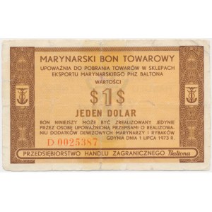 Baltona, 1 dolar 1973 - D -
