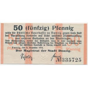 Gdańsk, 50 fenigów 1916