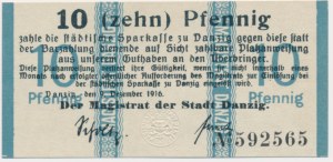 Danzig, 10 Pfennig 1916