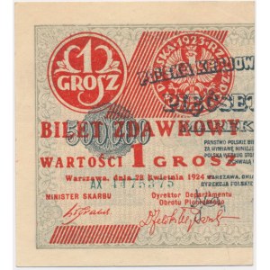 1 Pfennig 1924 - AX - linke Hälfte -