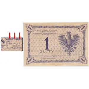 1 Gold 1919 - S.31 A - unvollständige Sterne im Gittermuster