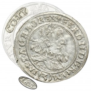 Schlesien, Habsburgische Herrschaft, Ferdinand II, 3 Krajcars Breslau 1627 HR - RARE