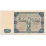 500 złotych 1947 - A - rzadka pierwsza seria
