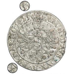 Schlesien, Habsburgische Herrschaft, Ferdinand II, 24 Krajcary Głogów 1623 IIH - NIENOTIERT, EXTREM SICHER