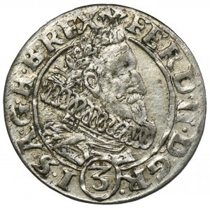 Silesia, Habsburg rule, Ferdinand II, 3 Kreuzer Breslau 1630 HR