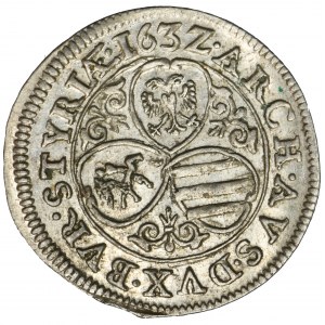 Austria, Ferdinand II, 3 Kreuzer Graz 1632