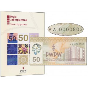 PWPW, 50 Gmach PWPW (2011) - w folderze emisyjnym