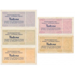Baltona, zestaw 1 - 20 centów 1973 - A - (5 szt.)