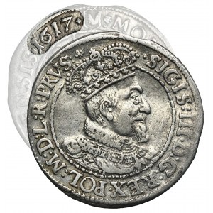 Sigismund III Vasa, 1/4 Thaler Danzig 1617 - PRVS:*