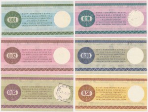 Pewex, zestaw 1-50 centów 1979 (5 szt.)