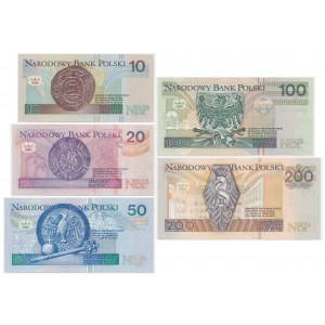 Set, 10-200 zloty - YB - replacement series (5 pieces).