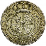 August III. Sachsen, Leipzig zwei Zloty 1753/6 - Datum gestempelt