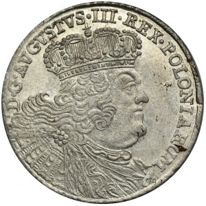 Augustus III of Poland, 18 Groschen Leipzig 1754 EC