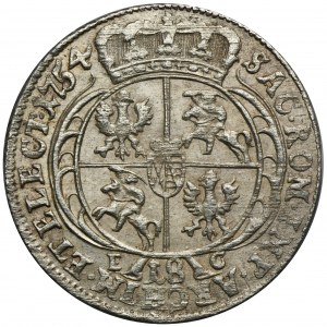 Augustus III of Poland, 18 Groschen Leipzig 1754 EC