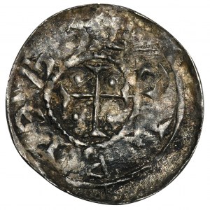 Boleslaus III the Wrymouth, Denarius - Knight and st. Adalbert