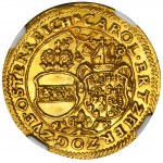 Schlesien, Fürstentum Nysa, Karl von Österreich, Nysa Doppelkatze 1612 - NGC MS62 - EXTREM SICHER