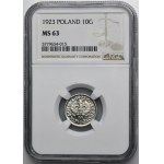 10 Pfennige 1923 - NGC MS63