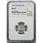 10 Pfennige 1923 - NGC MS63