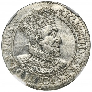 Sigismund III Vasa, 1/4 Thaler Danzig 1618 - NGC MS61